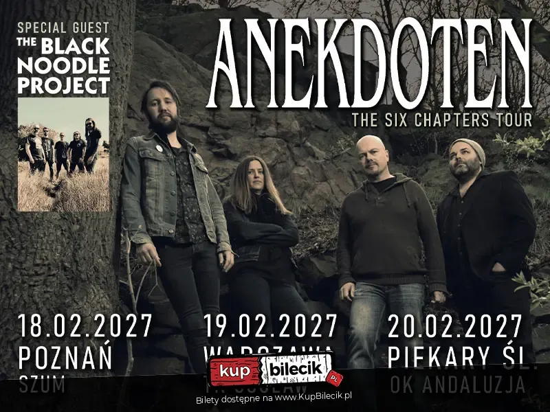ANEKDOTEN (SE) + THE BLACK NOODLE PROJECT (FR) THE SIX CHAPTERS TOUR